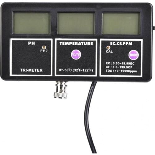 Digital meter Multi-Parameter 5-In-1 EC PH CF Temperature TDS Meter Tester Water Quality Monitor for Aquarium ph tester