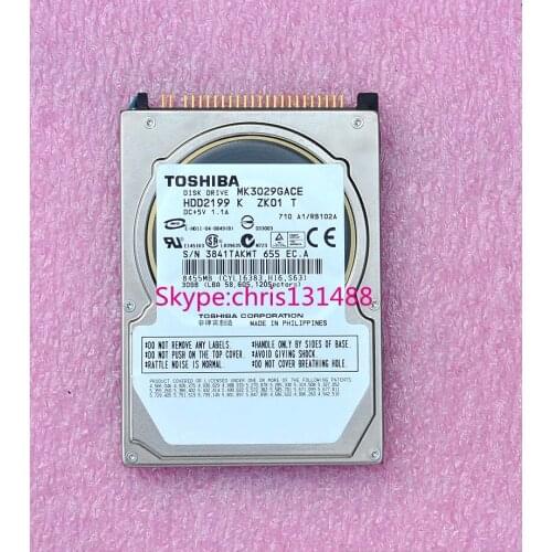 DISK DRIVE MK3029GAC hard disk 30GB HDD2198 DC+5V 1.1A 8455MB for Peugeot 407 chrysler HDD alpine car navigaiton audio systems