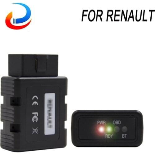 For Renault Can Clip For Renault-COM Bluetooth Car Diagnostic OBD OBD2 OBDII Key programming/ECU Scanner with Muliti-Language