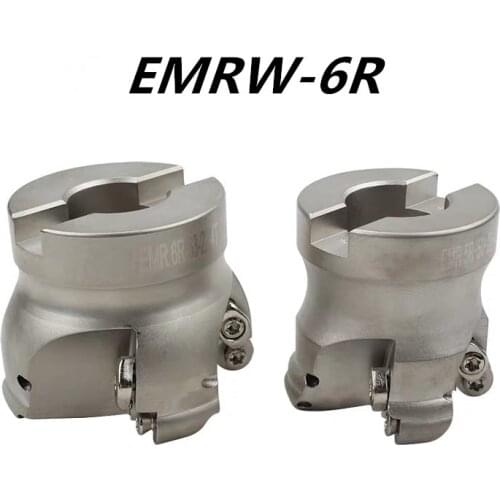 EMRW 6R50-22-4T 6R80-27-6T Right Angle Face Milling Cutter Clamping Machining Cutting End Milling Cutter 6R63-22-4T Tool Holder