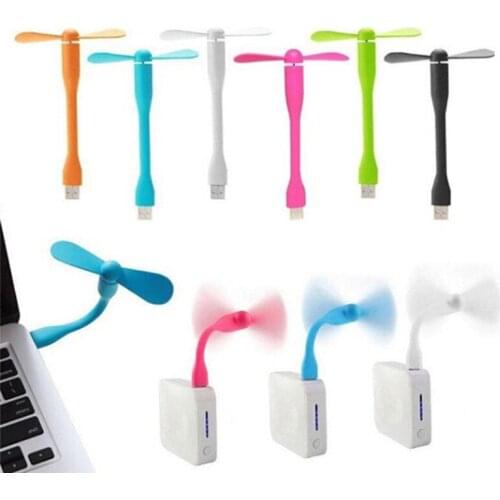 Flexible USB Mini Fan For All Power Supply USB Creative Output PC Power Bank & Notebook & Computer Summer Gadget