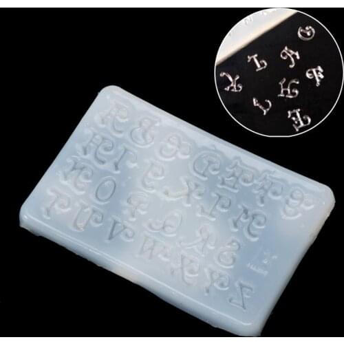 Letters Jewelry Making Mold Silicone Mould DIY Craft Key Chain Epoxy Resin Mold Dried Flower Resin Decorative DIY Hand Crafts