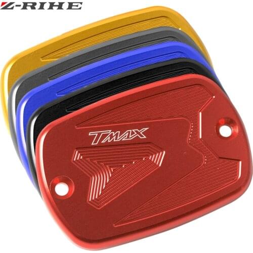 NEW CNC Aluminum Red Motorcycle Brake Fluid Fuel Reservoir Tank Cap Cover For YAMAHA T-Max 500 TMAX 500 TMax 530