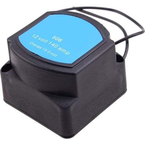 M6 Dual Battery Kit Isolator Power Voltage Sensitive Split Charge Relay 12V 140A Fit for Camper Van 4x4 Leisure Vehicles Marine