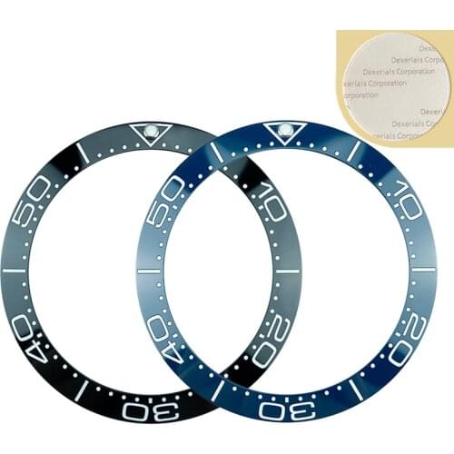 New 38mm fashion Ceramic high quality Bezel Insert For SKX007 SKX009 Sea master Divers Mens Watch Black/Blue And White Writing