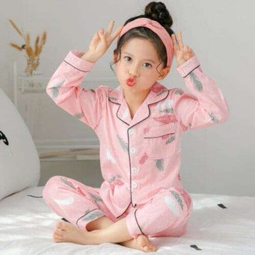 New Kids Nightwear Girls Sleepwear 2021 Spring Pajamas Sets Children Homewear for Boy Pyjamas Teenage Pijamas Clothes 2-12Y