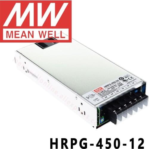 Original MEAN WELL HRPG-450-12 12V 37.5A meanwell HRPG-450 12V 450W Single Output with PFC Function Power Supply