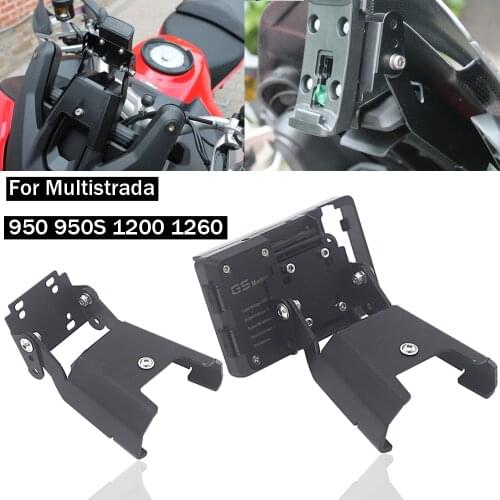 Motorcycle For Ducati Multistrada 950 S 1200 Enduro 1260 1260GT Front Phone Stand Holder Smartphone Phone GPS Navigation bracket