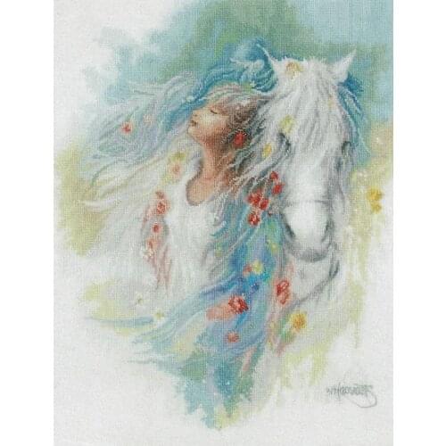 Drop Shipping Embroidery Thoughts Cross Stitch Kits 14 Count with 100% Cotton Flossees & Free Shipping for Wall Decor & Gifts