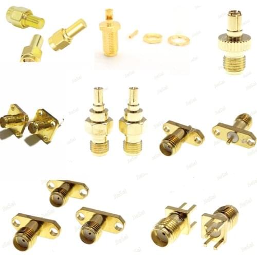 2pcs CRC9 Male Plug To RP-SMA Jack Connector RF Adapter For Gold Plated Test Head Adapter