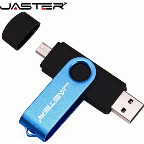 JASTER Micro USB Pen Drive OTG USB Flash Drive Metal 2.0 64GB 32GB 4GB pendrive external storage memory stick 16GB 128GB 8GB