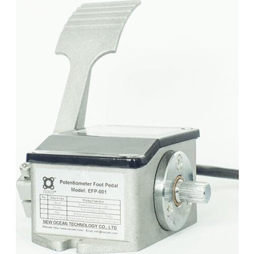 Potentiometer Throttle (Foot Pedal) Speed Signal Device with 4-Pin Connector EFP-001