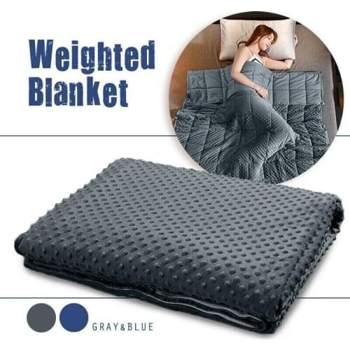 Weighted Blanket Cover Zip Velvet Bubble Duvet Quilt Soft Breathable Sleep Blanket Covers Comfortable Heavy Blanket Cover