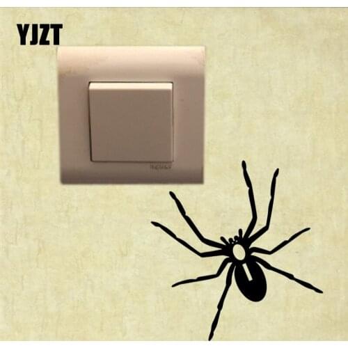 YJZT Cartoon Spider Vinyl Animal Funny Wall Decal Switch Sticker Room Decoration 17SS0423