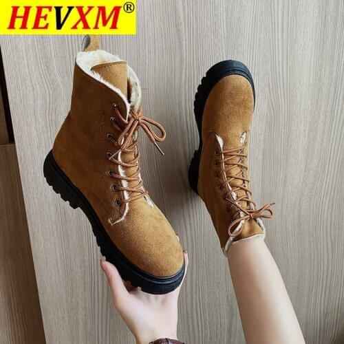 Woman Warm Ankle Boots Classic Womens Winter Boots Women Comfortable Winter Shoes Female Warm Suede Snow Boots