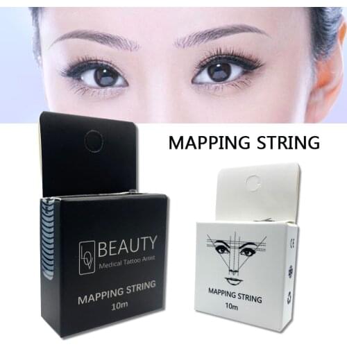 10m Tattoo thread Eyebrow Marker thread Tattoo Brows Point Pre Inked Brow Tattoo Pre-Inked Mapping String Eyebrow Thread makeup