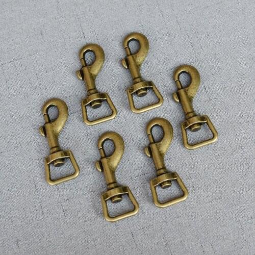 100 Pcs/Lot 15mm Strong Metal Buckle Clasp Carabiner Belt Clip Loop Snap Hook For Dog Pet Leash Lock Hardware Sewing Accessory