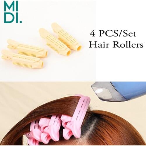 4PCS/Set Naturally Fluffy Curly Hair Curler Clip Hair Styling Plastic Hair Root Bangs Hair Styling Hairpins Hair Accessories