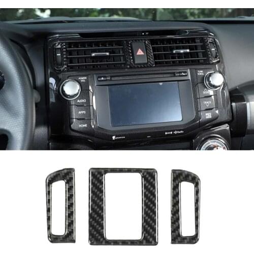For Toyota 4Runner 2010 + Car Central Console Air Vent Decoration Stickers Interior New Auto Car Styling Accessories