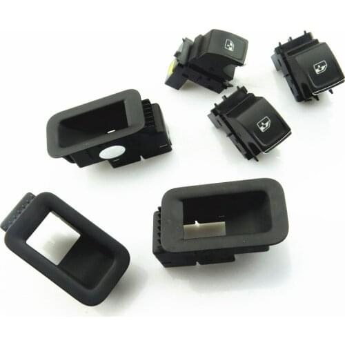 RWSYPL Car Electronic Side Window Glass Switch & Frame Panel Bracket Box For Golf 7 MK7 Passat B8 Tiguan 5GG959855E 5GD 868 345