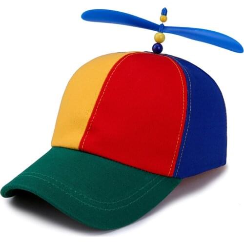 Baseball cap fashion colorful maple leaf Snap cap patchwork bamboo dragonfly for men and women hat full cap helicopter propeller