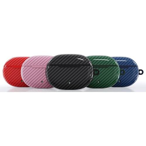Carbon Fiber Earpods Case for Beats Studio Buds with Hook Anti-shock Earphone Cover for Beats-Studio Buds Funda Etui Accessories