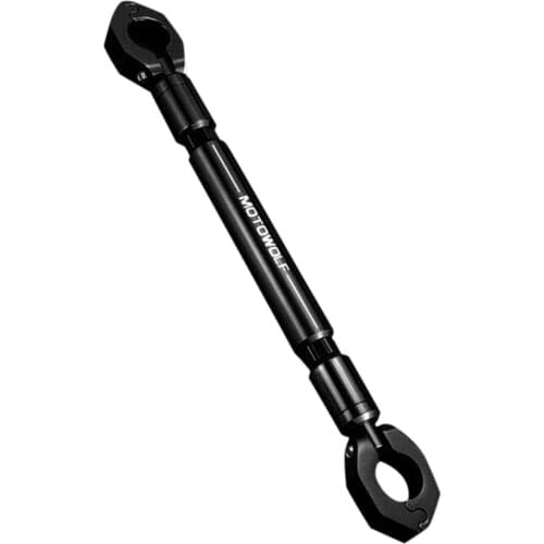 Black CNC Adjustable Steering Wheel Strength Motorcycle Handlebar Cross Bar