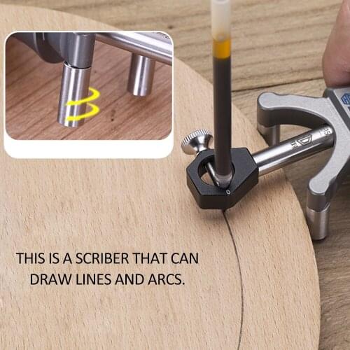 Woodworking Linear Tools Arc Dual-purpose Scriber Parallel Line Drawing Tool Multifunctional DIY Wood Working Scribe Tools