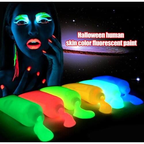Halloween Fluorescent Body Face Paint for Makeup Cosplay Stage Party Night Club