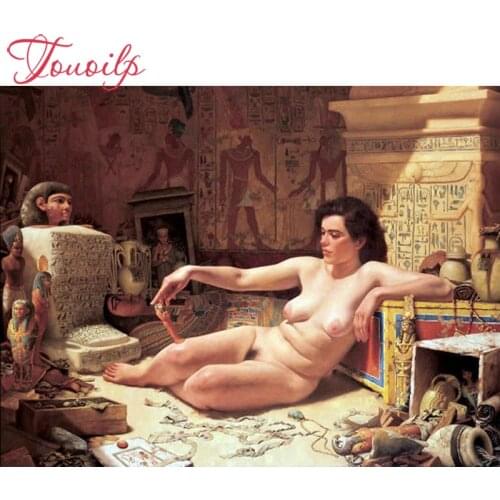 TOUOILP Full Round/Square Drill 5D DIY Diamond Painting "Beautiful woman in egypt" Embroidery set Cross Stitch Mosaic Decor gift