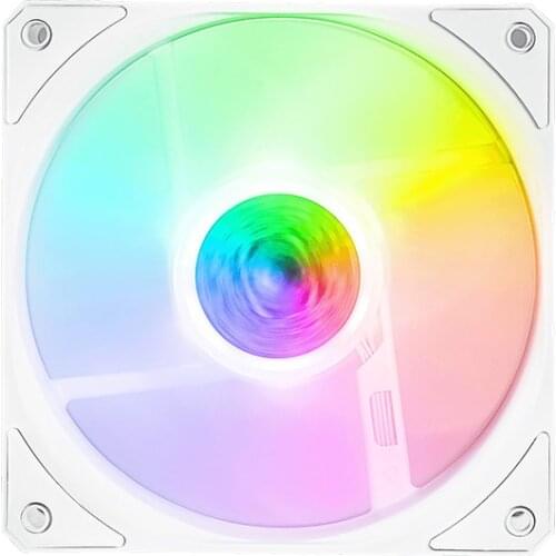 Cooler Master Sickleflow 120 ARGB 120mm Computer Case CPU Cooling Fan White Edition 12cm 5V3PIN Addressable PWM Silent Fan