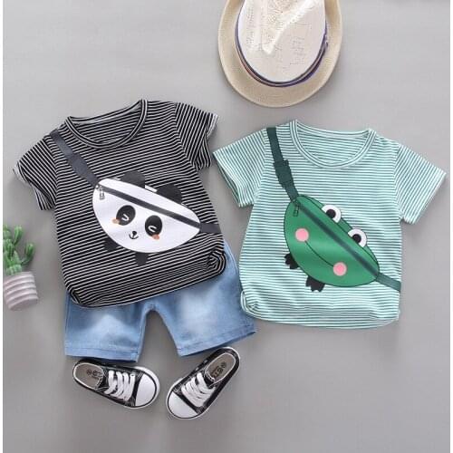 Summer Hot Boys Girls Clothes Cartoon print Kids Clothing set Infant Suit Toddler T-Shirt Pants 2pcs/set Baby Casual Tracksuit