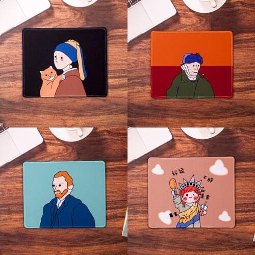 Cute Mouse Pad Deskpad 21*26cm Kawaii Mouse Pad Gaming Wrinting Cute Desk Mats for Office Home PC Computer Keyboard Protector