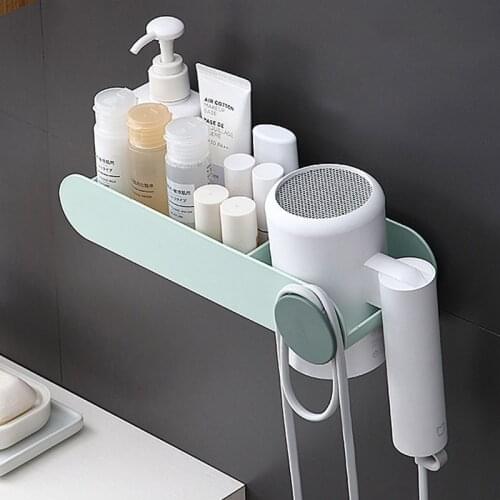 Hair Dryer Rack Multifunctional Bathroom Storage Rack Fixing Rack Blower Cylinder Storage Rack