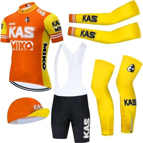 KAS Mens Cycling Jersey 2021 Team Summer Cycling Clothing Set Racing Manguito Ciclismo Sport Mtb Bicycle Jerseys Bike 20D