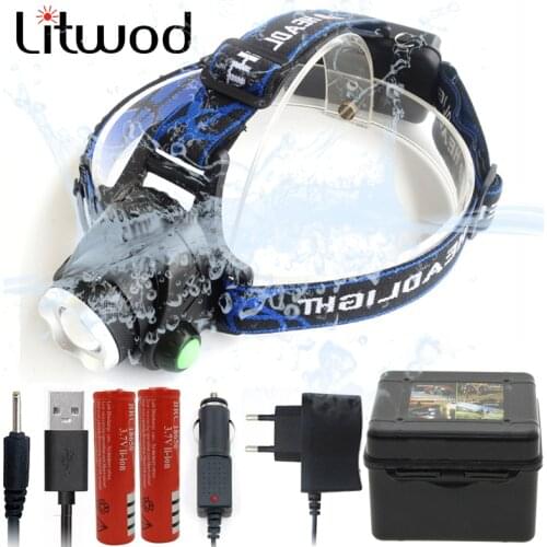 V6 Led Headlamp Headlight XM-L2 U3 T6 Led head flashlight Torch Waterproof Zoom Head lamp light for camping ships from Russian