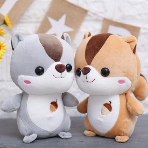 New Children Plush Squirrel Soft Appease Mini Playmate Doll Baby Toy Kids Toys Plush Toys Stuffed Gift to Girlfriend M130