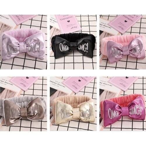 New Coral Fleece Girls Headwear 2021 Wash Face Makeup Hair Bands Headbands For Women Bow Hairbands Turban Hair Accessories