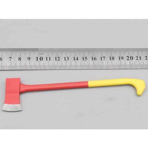 New Arrival 1/6th Model BBI Fireman Crowbar Axe PVC Material Model For 12inch Body Doll Accessories