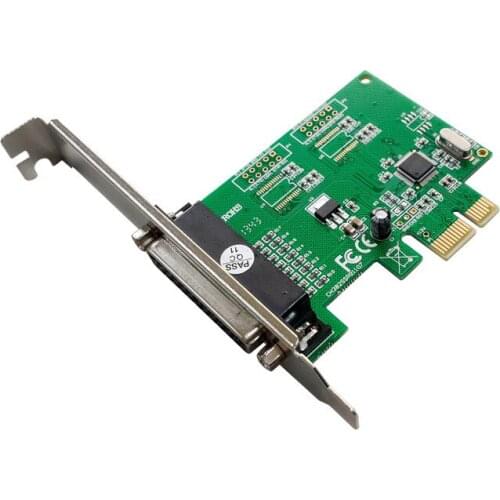 PCIE 1P parallel port card DB 25 pin industrial grade native LPT print interface expansion card chip CH382L converter adapter