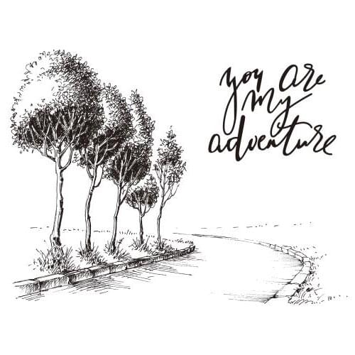 Tree Transparent Clear Silicone Stamp/Seal for DIY scrapbooking/photo album Decorative clear stamp M1234