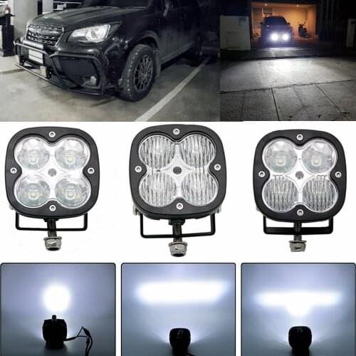 2 Inch Led Fog Work Light Bar For Car Yellow Fog Lamp Truck ATV UTV Off road Motorcycle Tractors Driving Lights Square lights