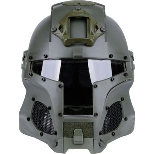 Military Airsoft Full Face Helmet Mask Tactical Iron Warrior Helmet Steel Mesh Paintball Wargame Protection COSPLAY Hunting