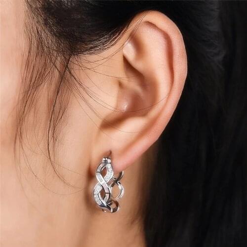 Fine Women Earrings Zircon Bridal Wedding Christmas Gift Girl Ear Stud Accessories Jewelry