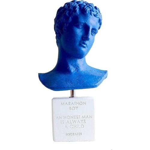 WORLD FAMOUS ART SCULPTURE MARATHON RUNNER STATUE ABSTRACT ANGEL BOY FIGURINE BUST SKETCH PRACTICE MODE NORDIC MODERN ORNAMENT