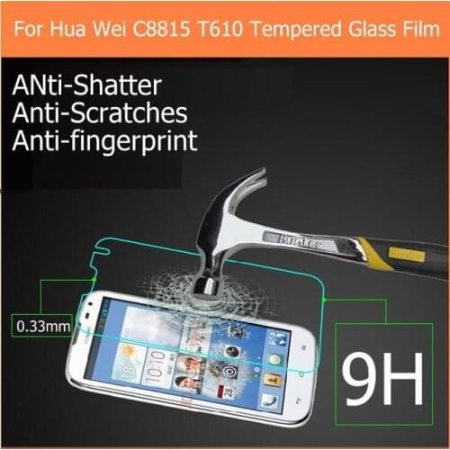 2.5D Tempered Glass For Huawei Ascend G610 High Quality Protective Film Explosion-proof Screen Protector for Huawei c8815