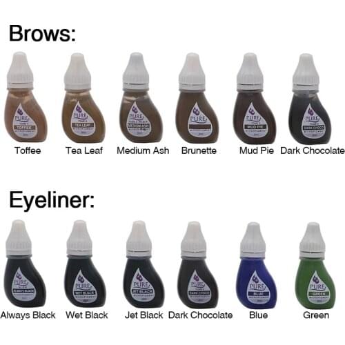 1PCS Original USA BTCH Pigment Get Pure Confidence Pure Micropigment Permanent Makeup Tattoo Inks Eyebrow Eyeliner Lip