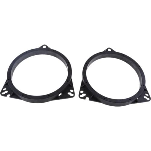 2Pieces 6.5 Inch Black Plastic Speaker Adapter Bracket Ring for Nissan / Toyota / Ford / BYD F3