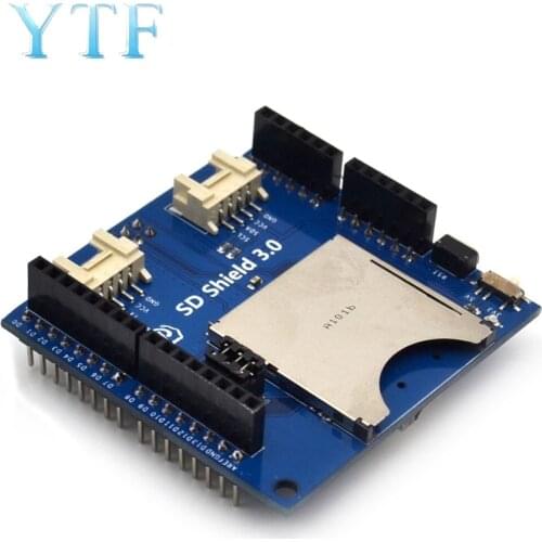 2 In 1 Stackable SD Card Shield V3.0 TF Card Expansion Board 3.3V/5V Interface PWR UART IIC SPI 4Pin