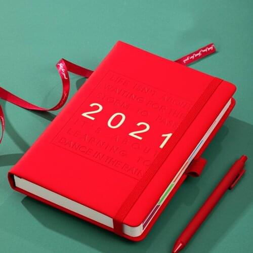 2021 Academic Daily Planner Monthly and Weekly Dated Calendar Organizer Book Notebooks Writing Pads A5 Thicker Paper 400 Pages